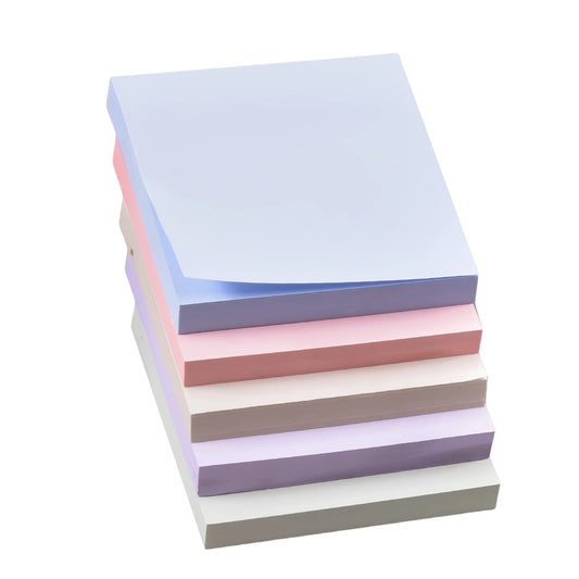 100 Blatt Selbstklebende Farbige Memo Haftnotizen Notizblöcke 76x76mm Büro Schule