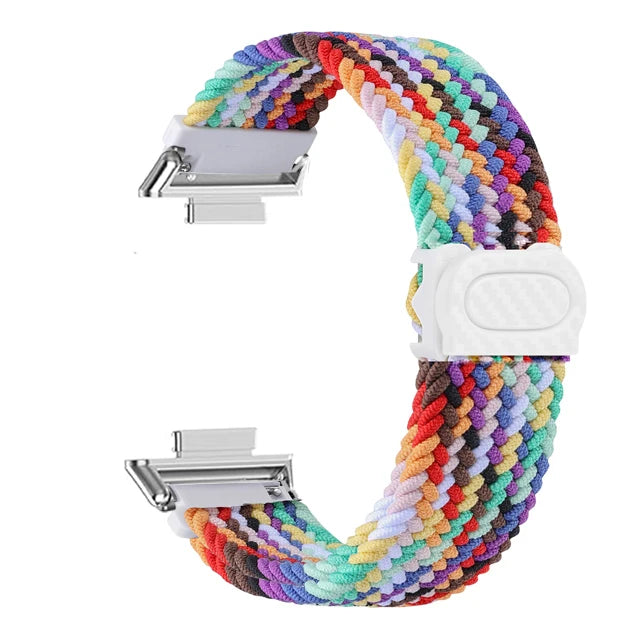 Sportlich - Robust: Geflochtenes Nylonarmband für Huawei Watch Fit 2 Komfort