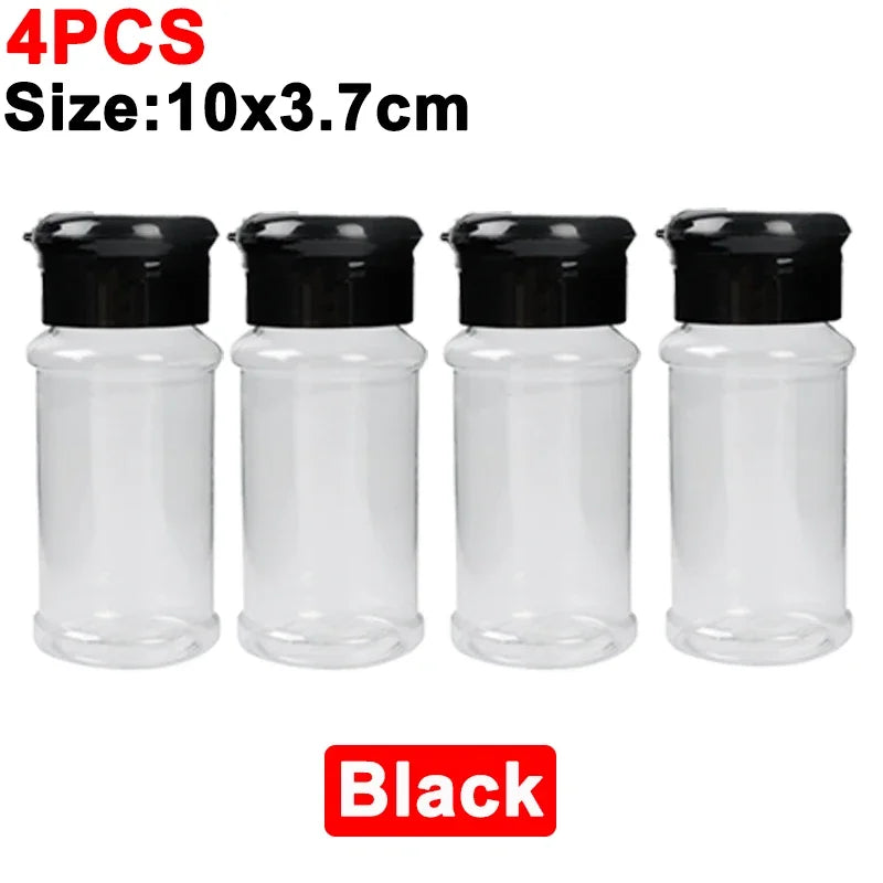 Tragbarer Kunststoff Gewürzstreuer 100ml Salz und Pfeffer Streuer