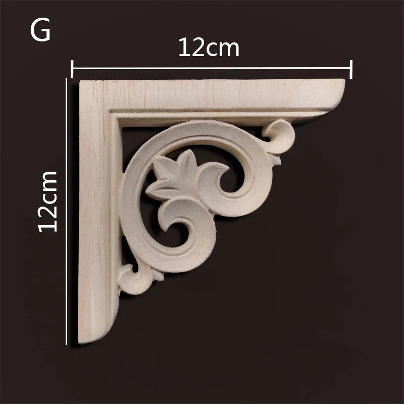 Exklusive Holz Eckverbindung Onlay Applikation für Möbel & Heimdeko