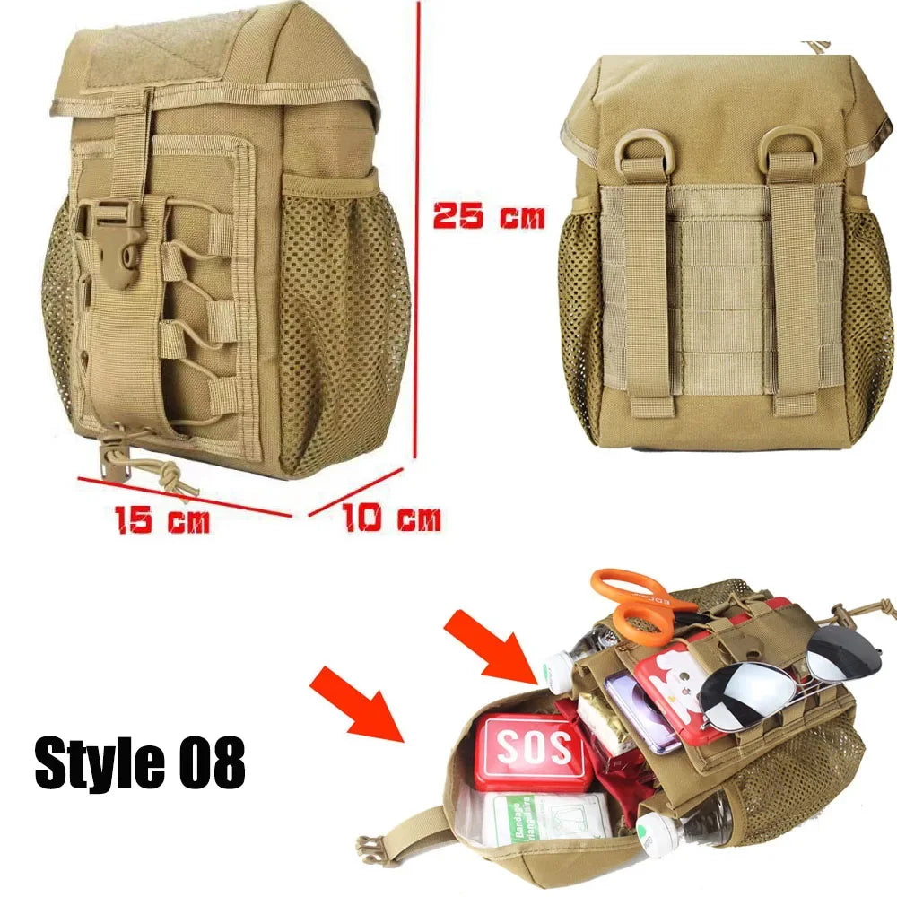 EDC Erste Hilfe Tasche mit Gürtel für Jagd Notfall Outdoor Camping