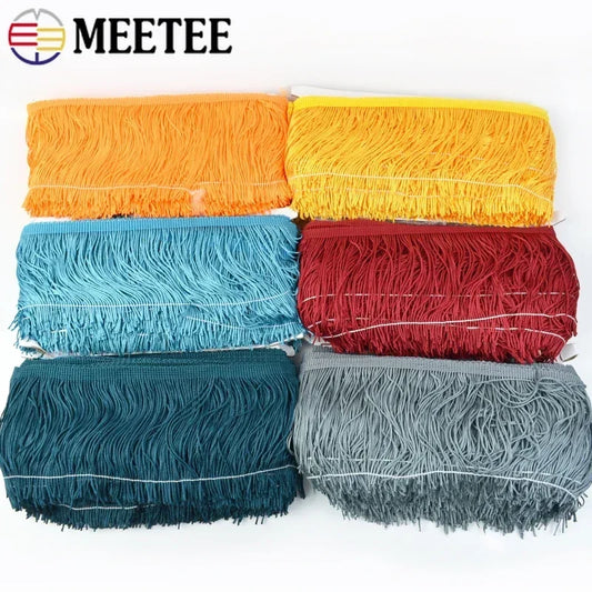 10 Meter 10 bis 30 cm Polyester Quasten Fransen für Heimtextilien und Kleidung-Yabubest - Home & More