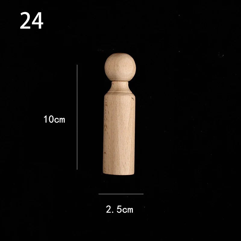 Holzapplikation Spindel Säule Dekoration für Möbel und Heim