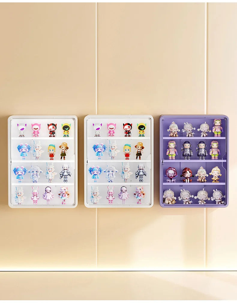 Wandmontierter Organizer für staubfreie Spielzeugaufbewahrung