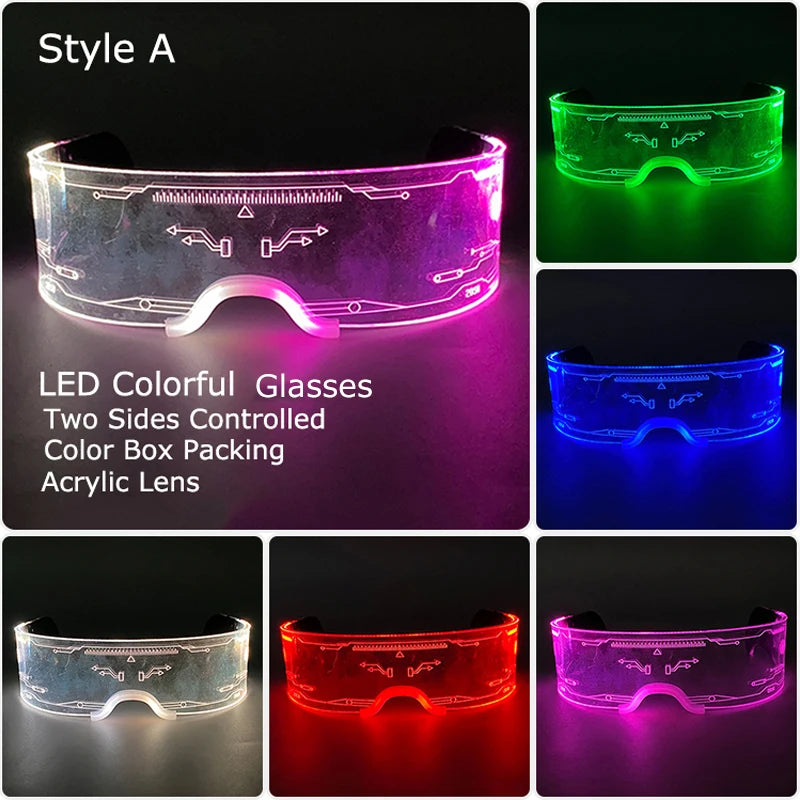 Leuchtende LED Brille mit Farbwechsel für unvergessliche Partys