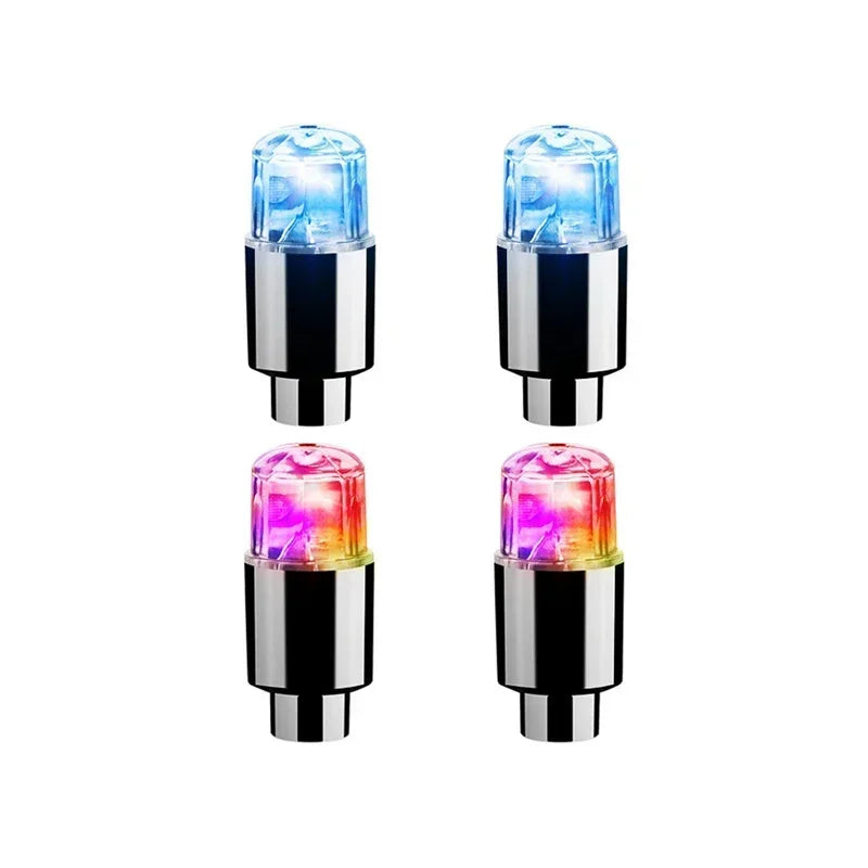 LED Radlichter bunte Reifen Ventilkappen 2 4 8 Stück für Auto Motorrad