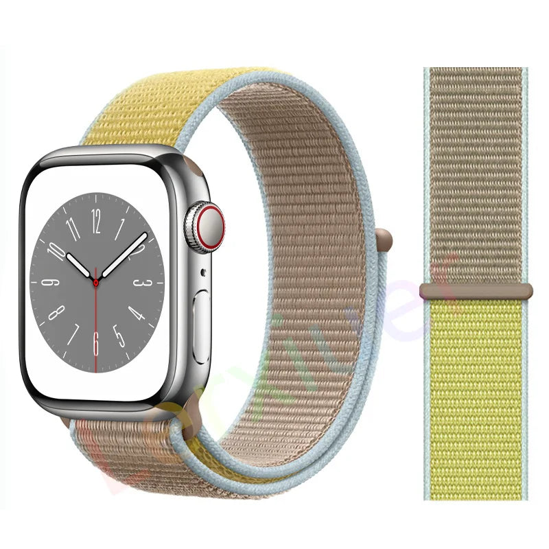 Nylon Schlaufenarmband für Apple Watch alle Serien und Größen