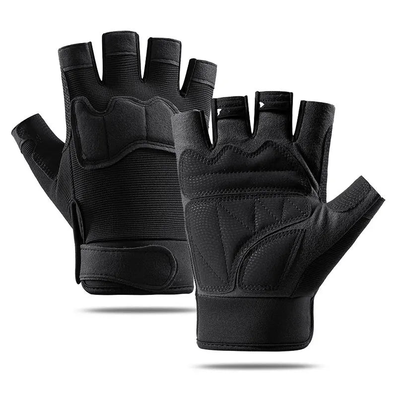 Unisex Halbfinger Outdoor Handschuhe – Atmungsaktiv, Verschleißfest, Taktisch
