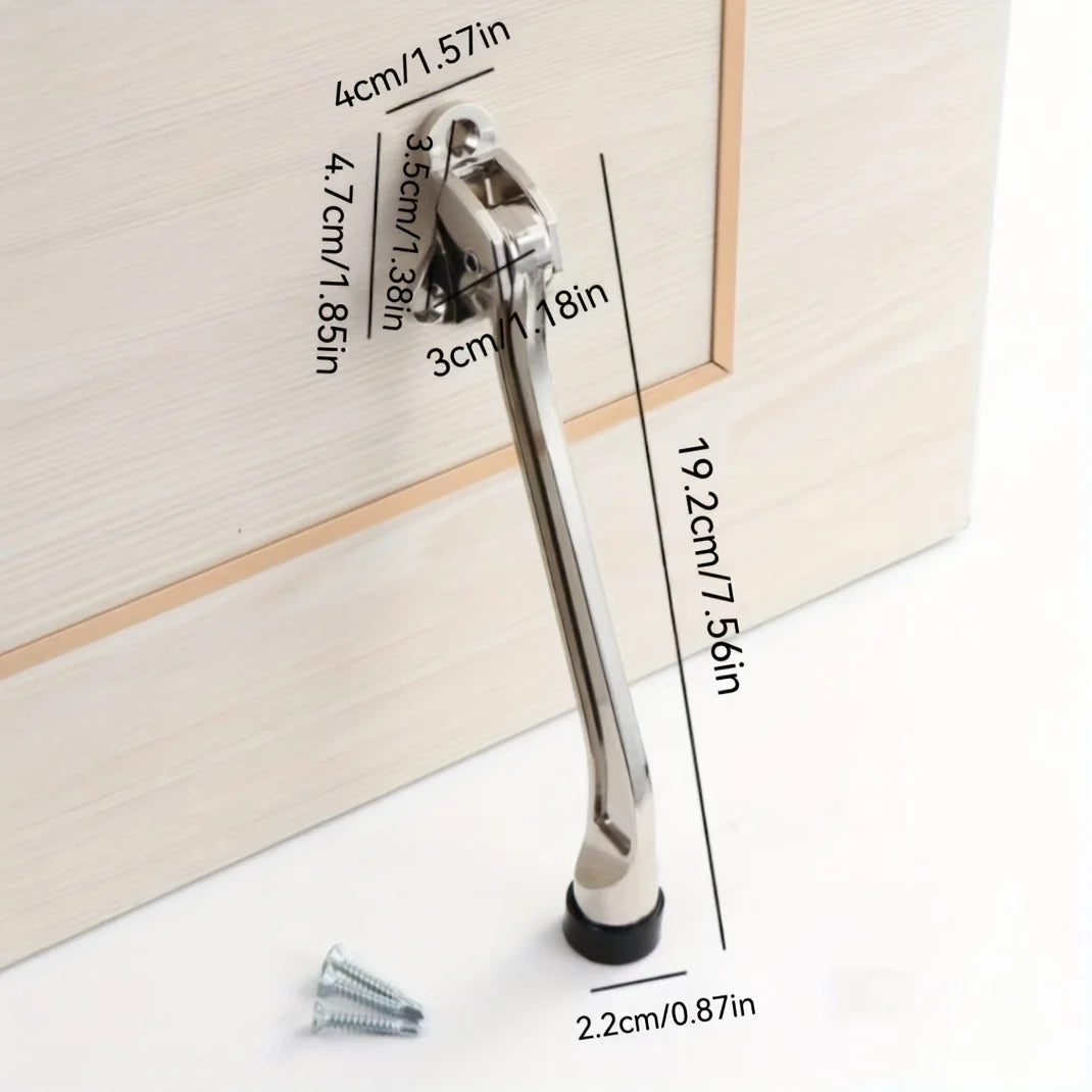 Robuster Türstopper aus Zinklegierung mit Gummiringen für sicheren Halt