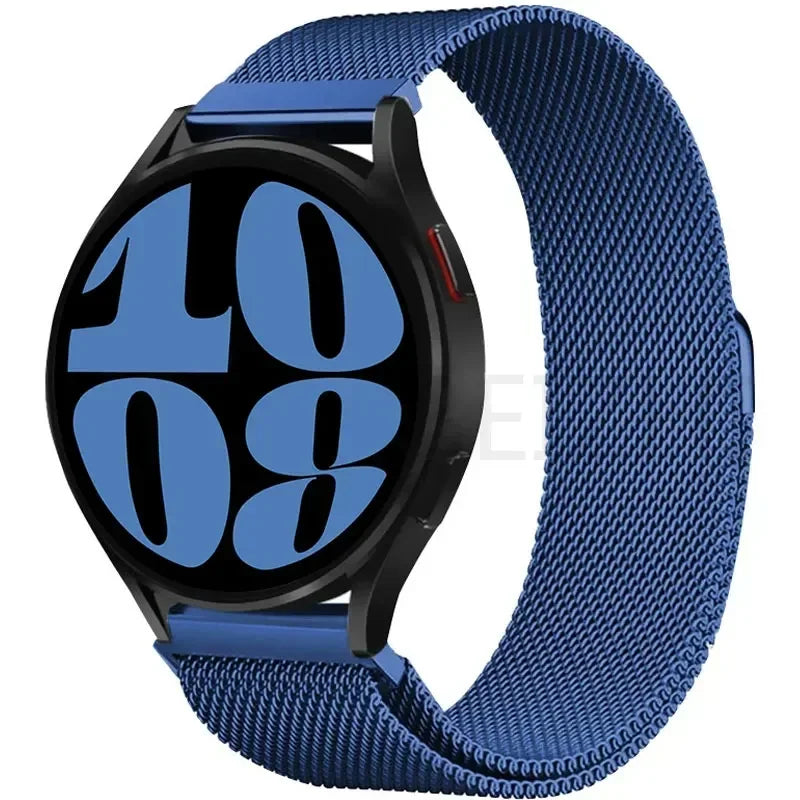 Elegantes 20/22mm Milanese Loop Magnetarmband aus Edelstahl – Unisex - Verstellbar