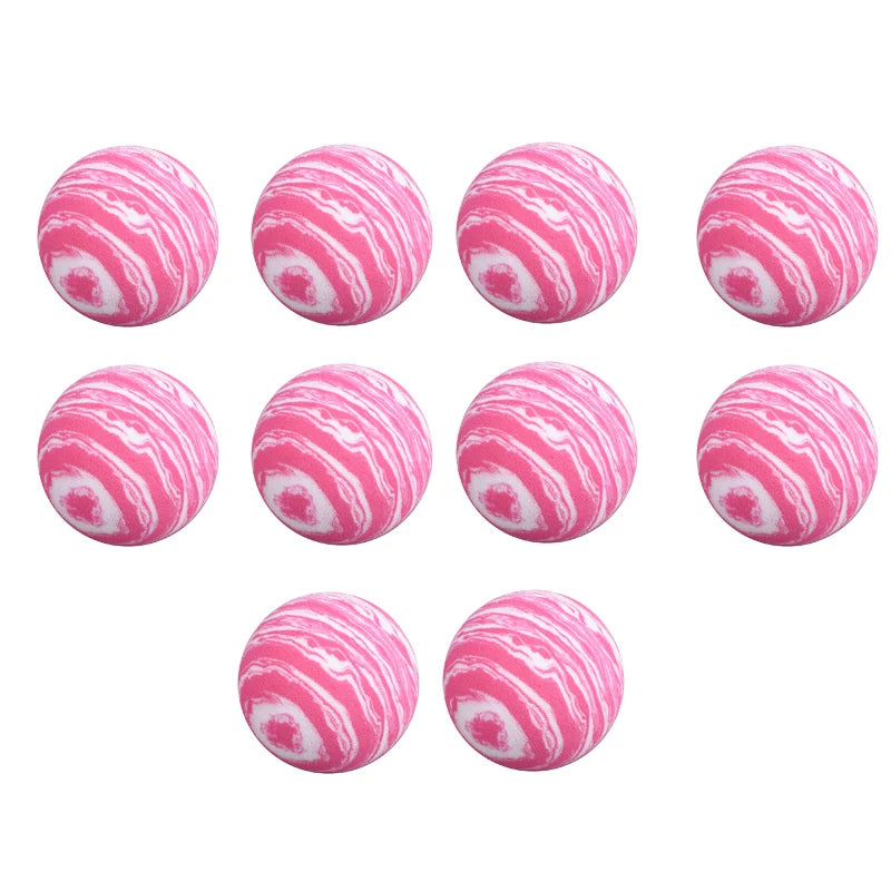 10er Set Indoor Golfbälle aus weichem EVA Schaum für Training