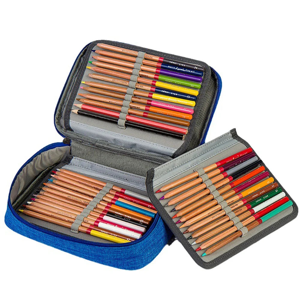 Federmäppchen mit großem Fassungsvermögen und Stifthaltern für Schüler und Künstler