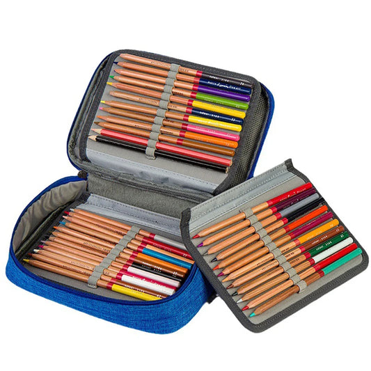 Federmäppchen mit großem Fassungsvermögen und Stifthaltern für Schüler und Künstler