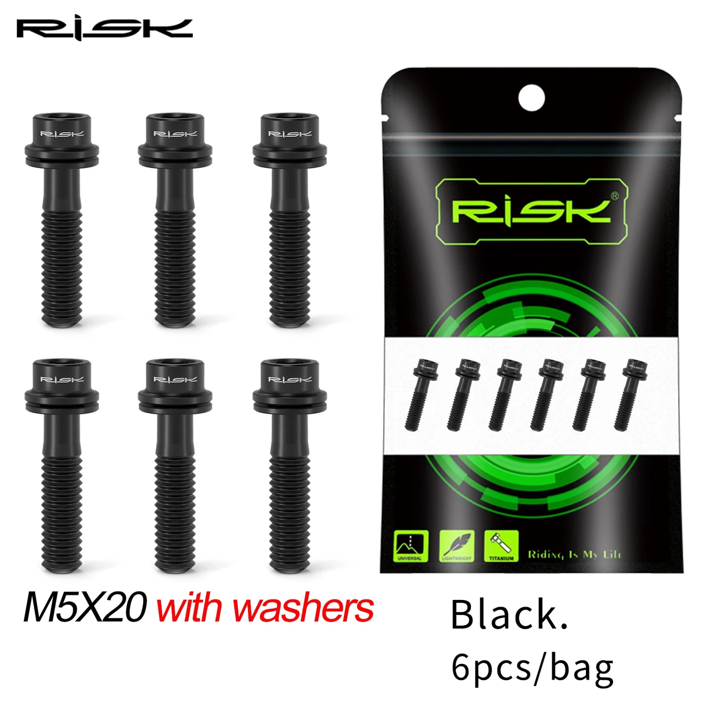 Fahrrad Vorbau Lenker Schrauben Set – Titan M5x16 M5x18 M5x20 Auswahl