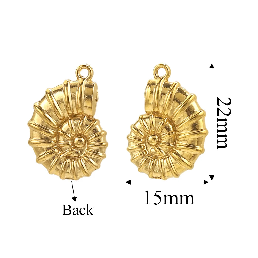 Edelstahl Gold Anhänger für individuellen DIY Schmuck