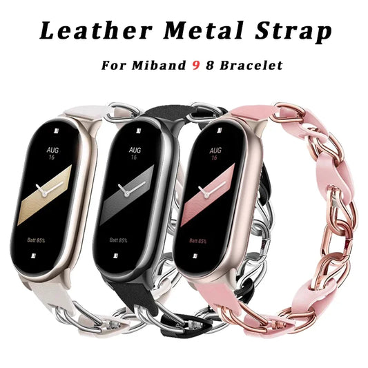 Edelstahl Armband für Fitness Tracker 8 9 Schnellverschluss Unisex