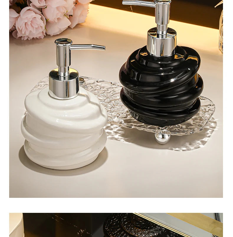 Keramik Seifenspender 300 ml für flüssige Seife