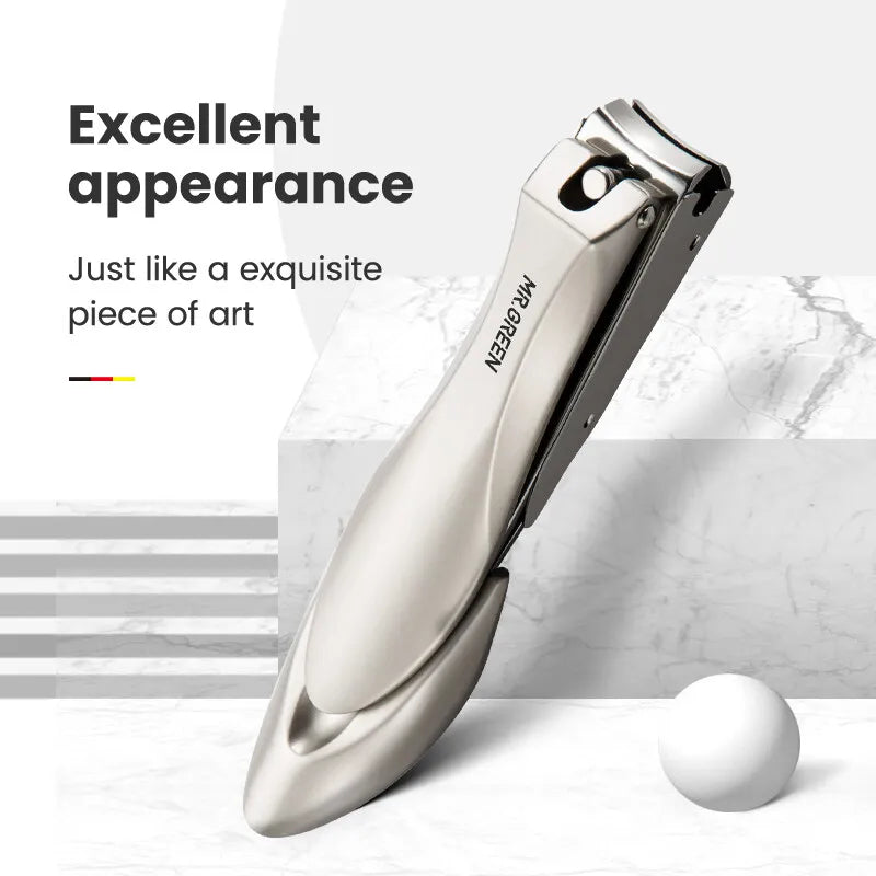 Edelstahl Nagelknipser mit Anti-Splash Funktion für saubere Nägel