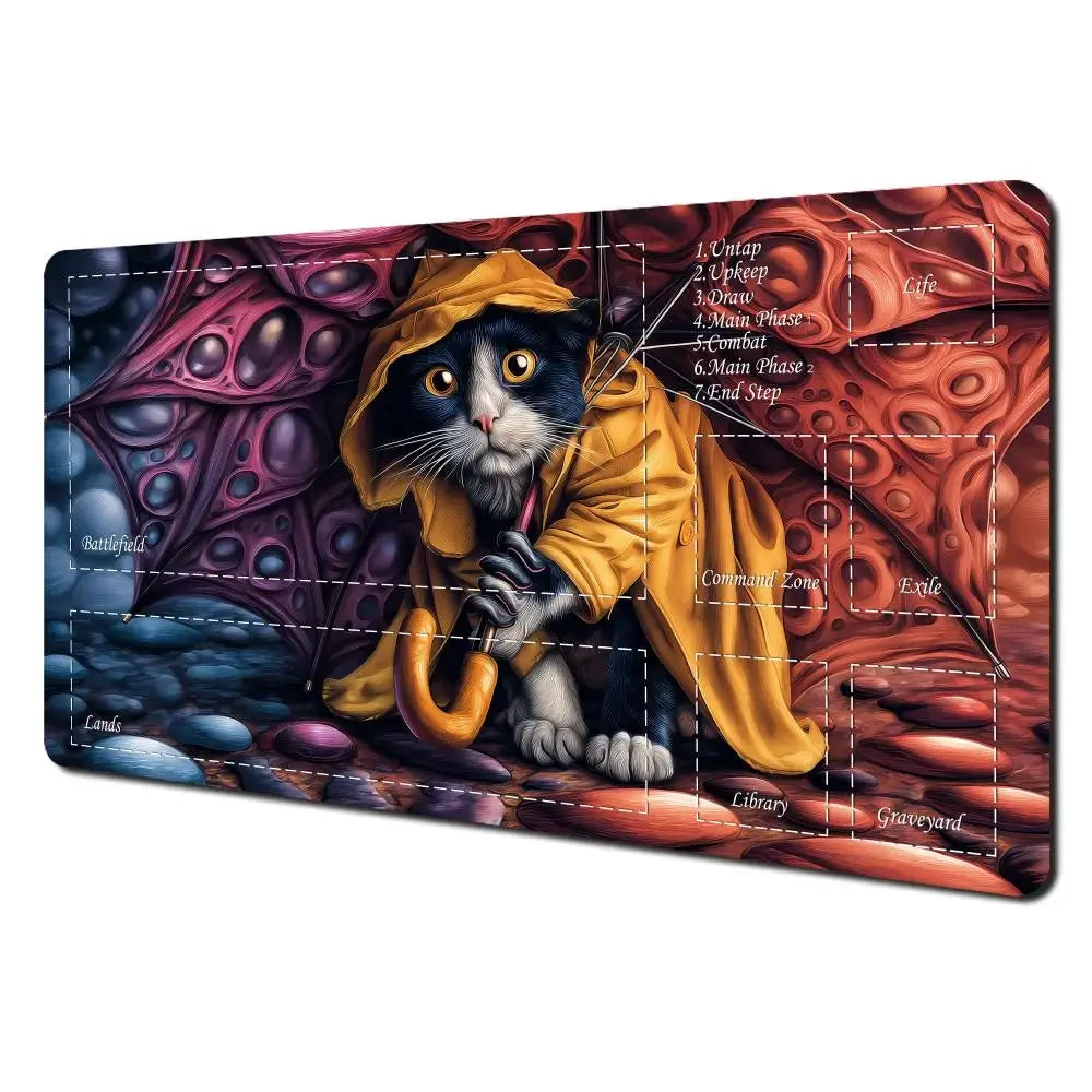 Rutschfeste Karten Gaming Matte mit Monsterzone für strategische Spiele
