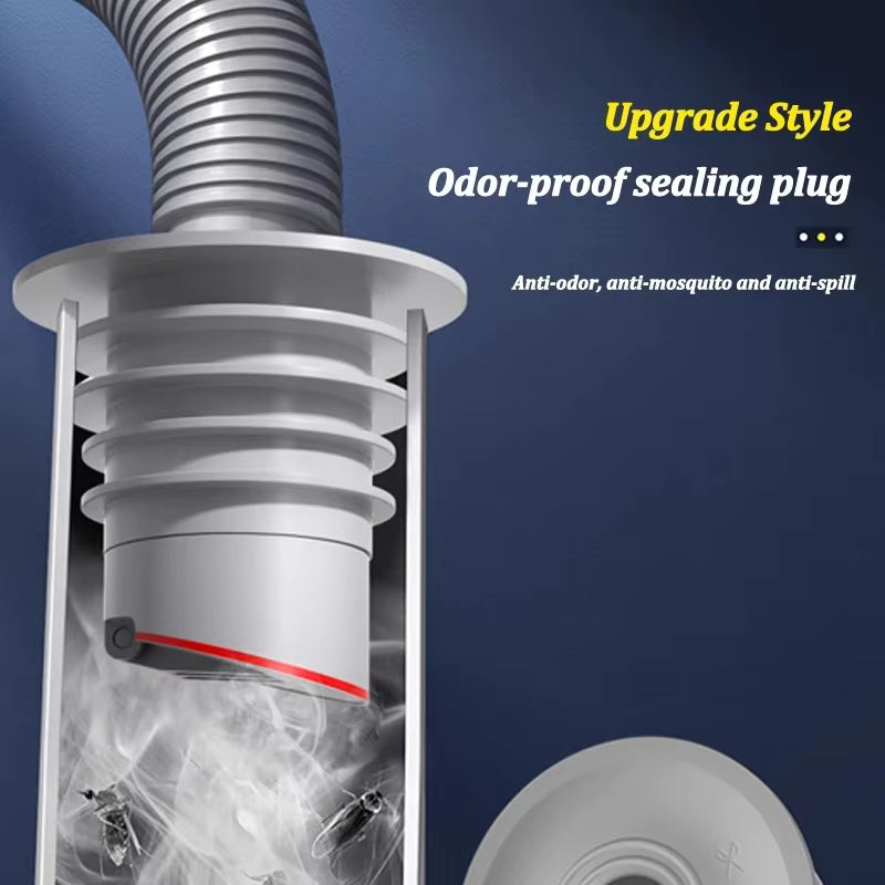 Flexibler Silikon Dichtungsring 35-75mm – Geruch - Leckage Schutz fürs Bad