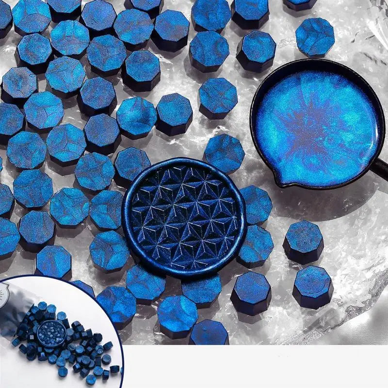 100 Glitzer Wachsperlen für stilvolle Siegel DIY Dekoration