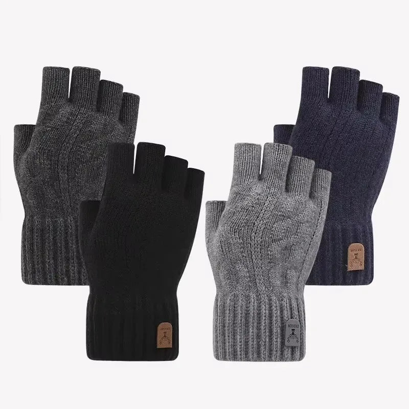Warme Halb Finger Handschuhe für Herren und Damen zum Radfahren und Büro-Yabubestshop