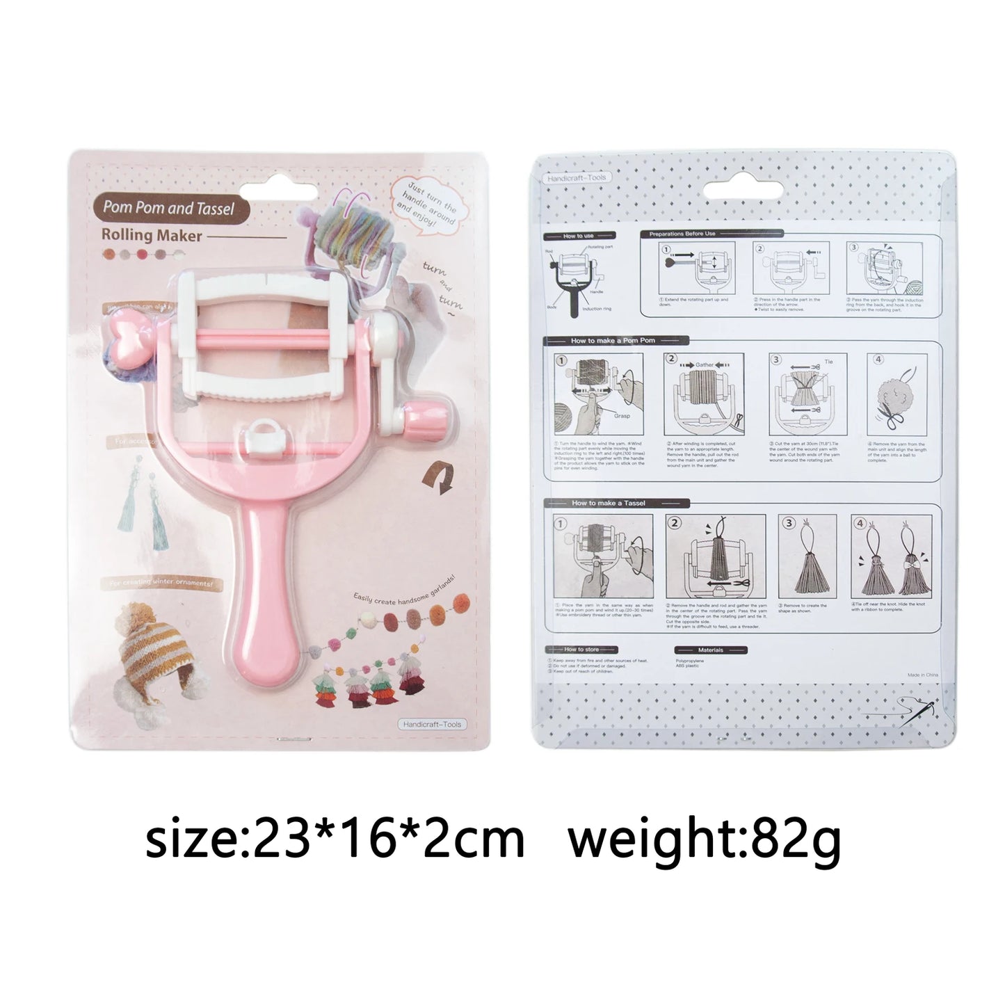 Pom Pom und Quaste Maker Werkzeug für DIY Wolle Garn Häkeln Stricken