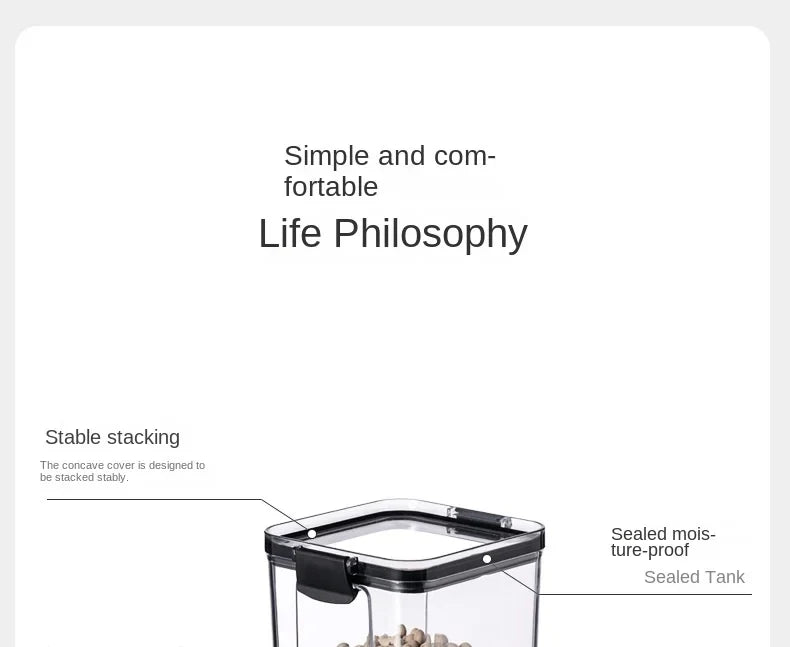 Feuchtigkeitsbeständige Acryl Vorratsgläser Set Küche