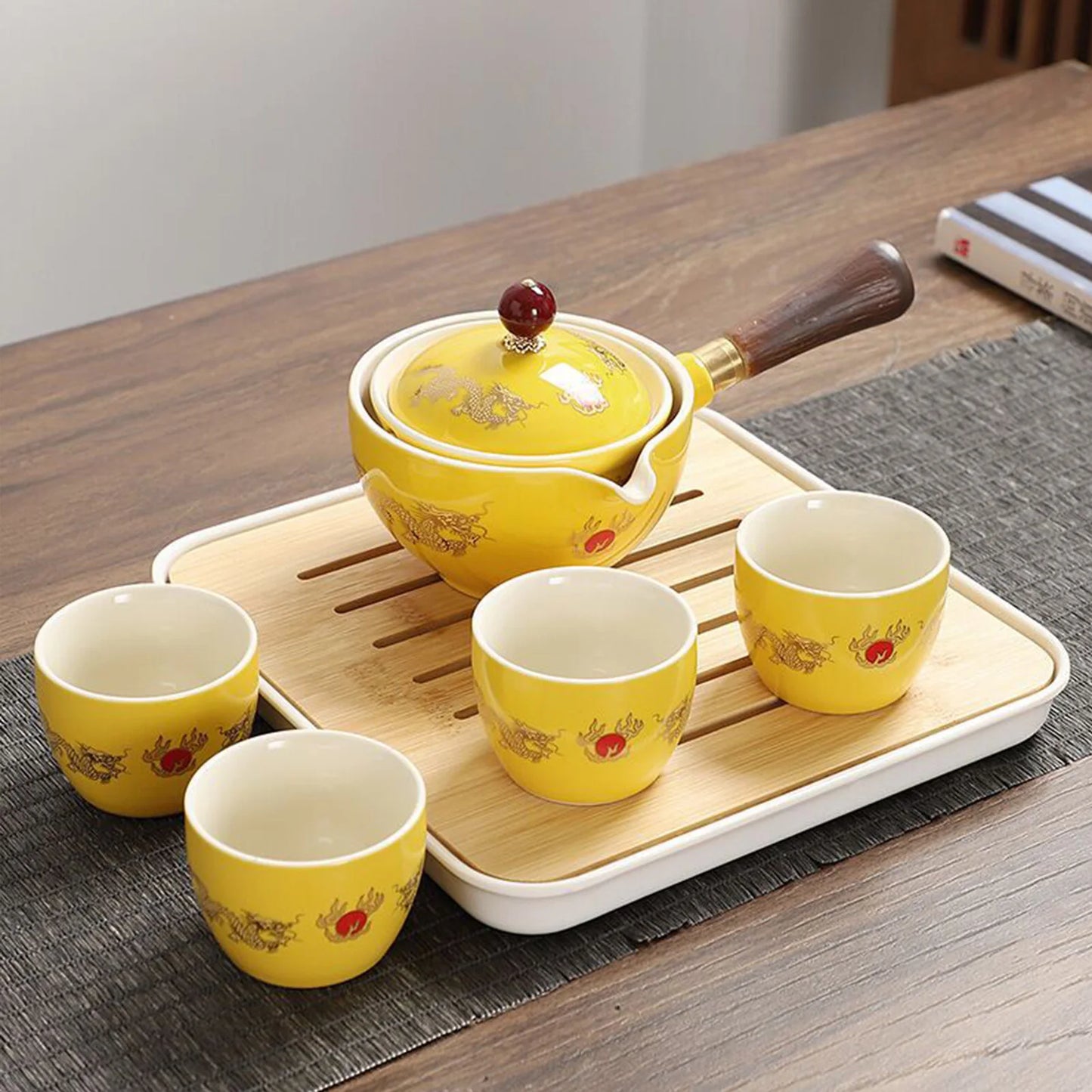 Keramik Teekanne mit 360 Grad Drehung und 160ml Fassungsvermögen