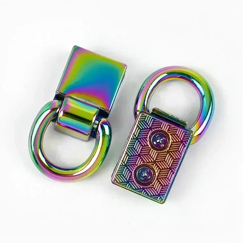 4 oder 8 Metall Clip Schnallen 36x15 mm für Taschengurt und Lederwaren