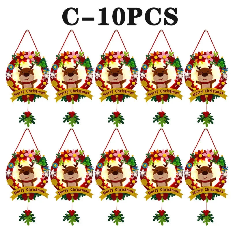 Weihnachtliches Filz Bastelset fuer kreative Dekoprojekte