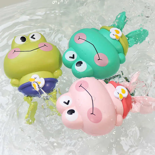 Uhrwerk Frosch Badespielzeug für Kinder – Schwimmspaß im Wasser