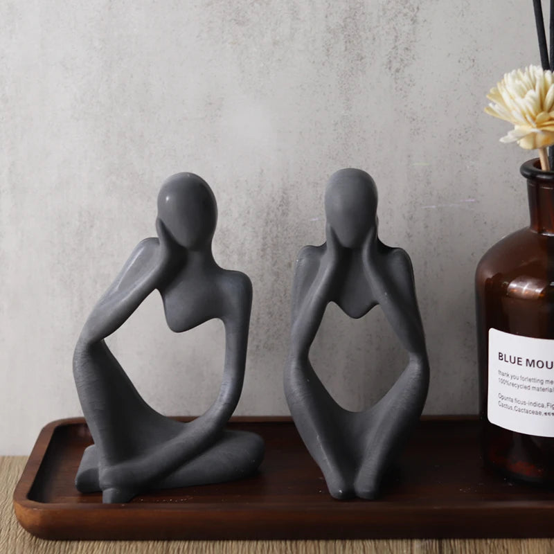 3D Silikonform für DIY Denker Statue und abstrakte Kunstwerke