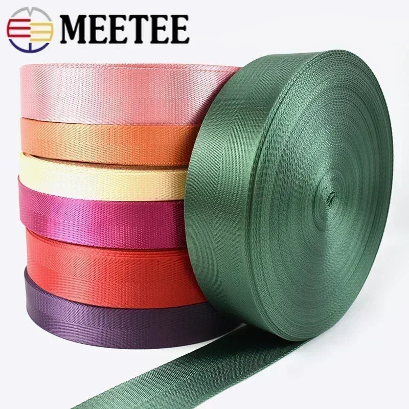 8M Nylon Gurtband 1mm Dicke 20-38mm für Rucksack, Gürtel, DIY Nähen