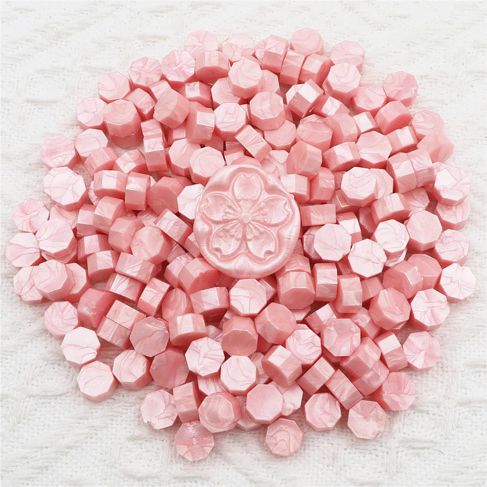 Vielseitige achteckige Siegelwachsperlen für handgemachte Dekorationen