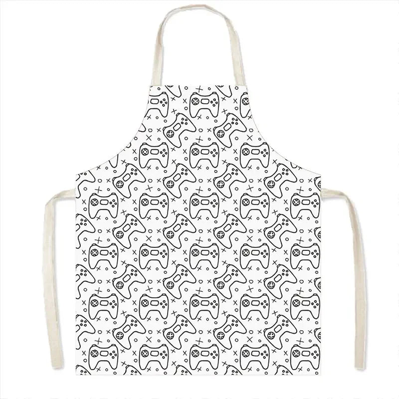 Leinen-Schürze mit Baumwollmix – Strapazierfähig und Pflegeleicht für Haushalt - Küche