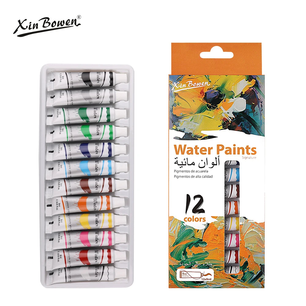 Aquarell Pigment Set 9ml 12 Farben für Studenten, Kunst, Graffiti