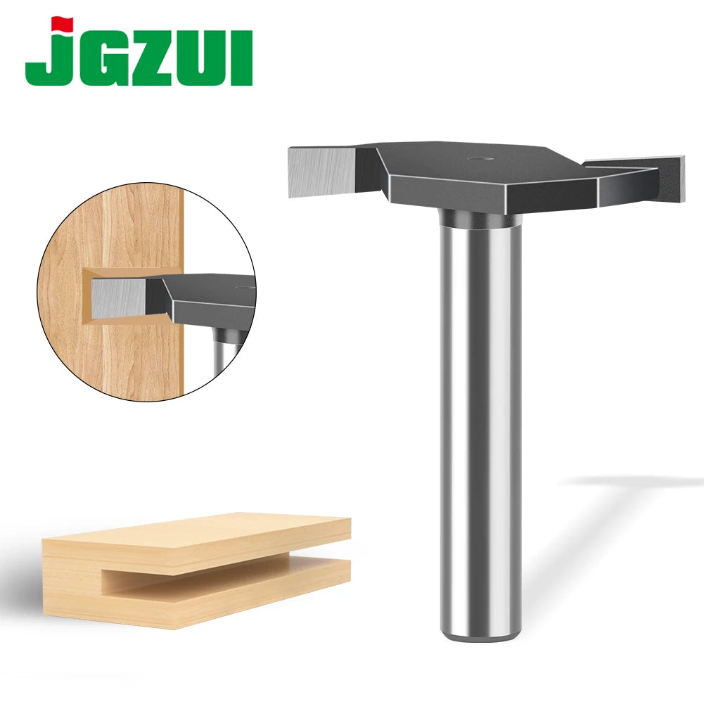 Wolframlegierung T-Cutter Router Bit 6mm 12mm Schaft Fräskopf für Holz