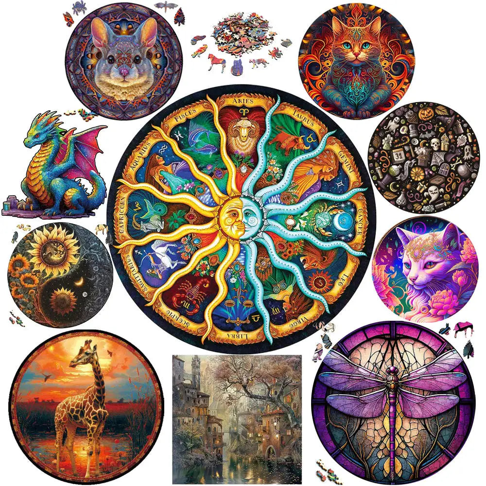 Fesselndes 3D Holzpuzzle Tier für Erwachsene und Kinder