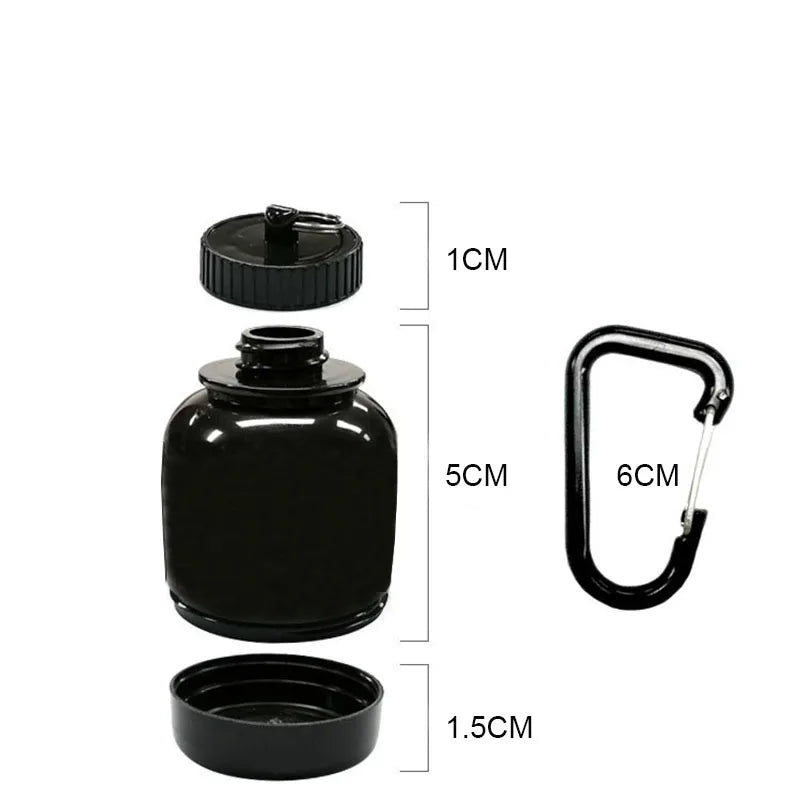 Praktische 100 ml Mini Flasche für Milchpulver beim Camping