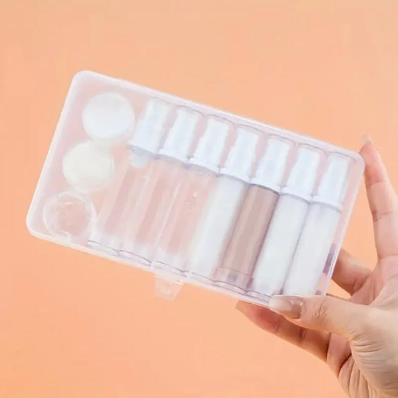 Nachfüllbares Airless Pumpset 5 10 ml Flaschen für Creme Lotion Spray