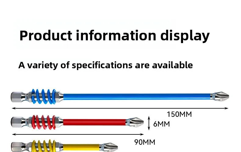 2-teiliges magnetisches Schraubendreher-Bit Set PH2 1/4 Zoll Hex Schaft-Yabubest - Home & More
