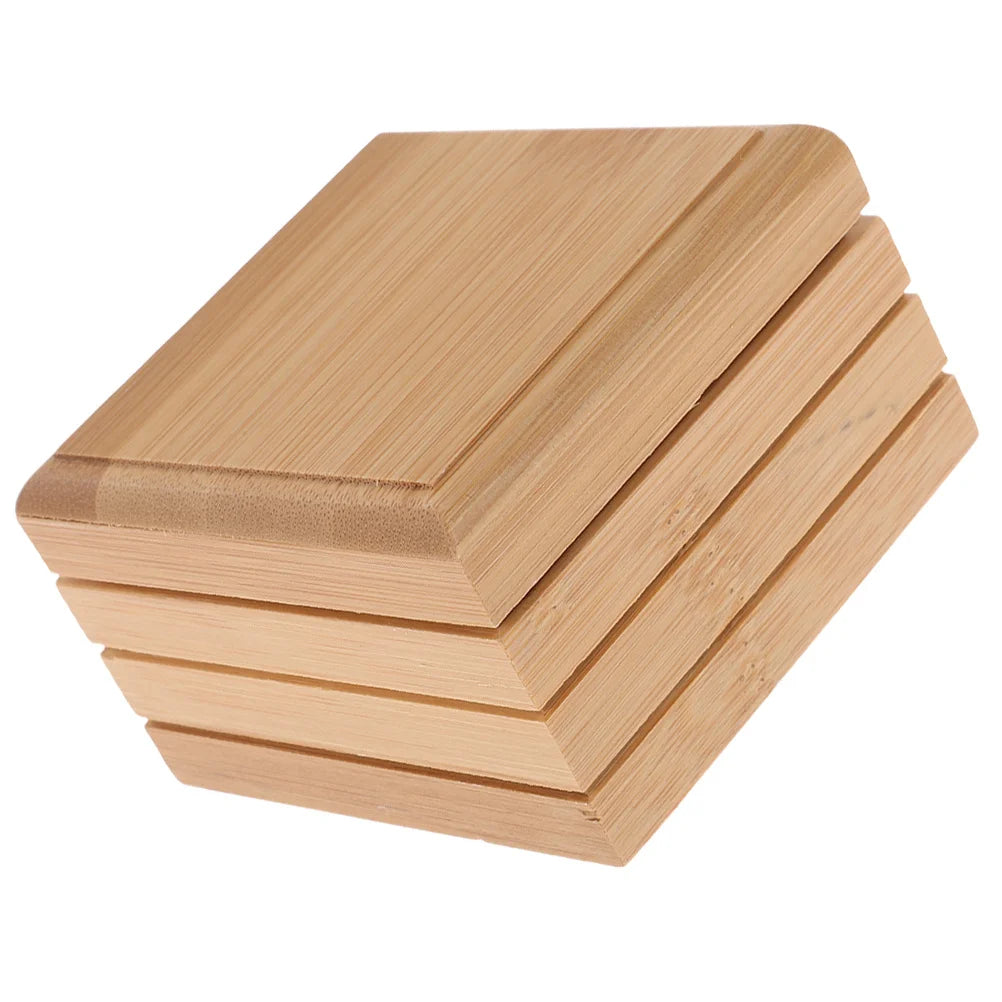 Bambus Seifenhalter mit Deckel Selbstentwässernd Nachhaltig für Badezimmer