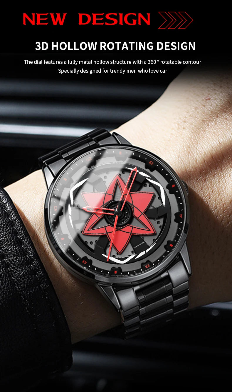 Sportliche Edelstahl Herren Armbanduhr mit Quarzwerk und Faltschließe