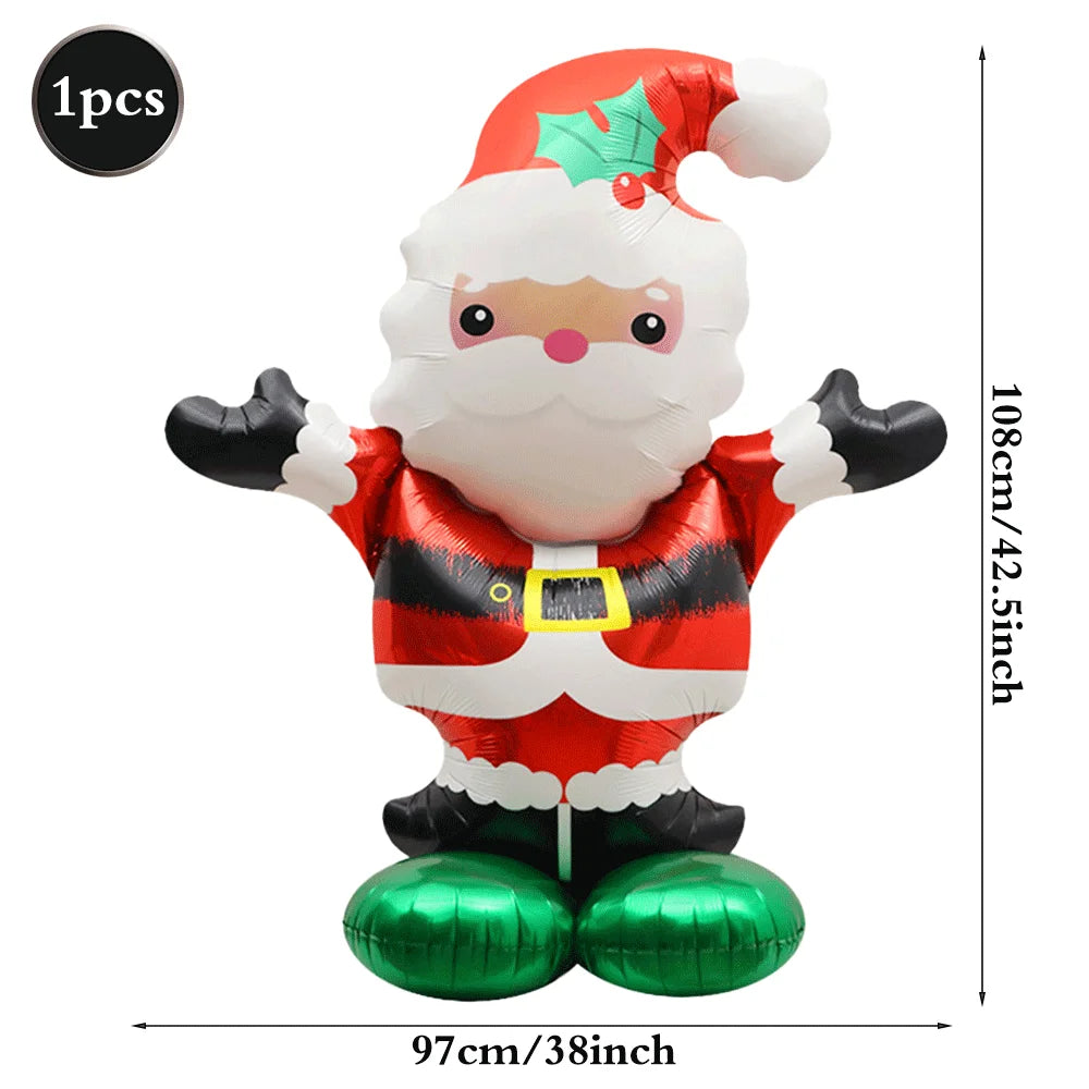 Festliche Weihnachts Folienballons Santa Rentier Schneemann für Partys