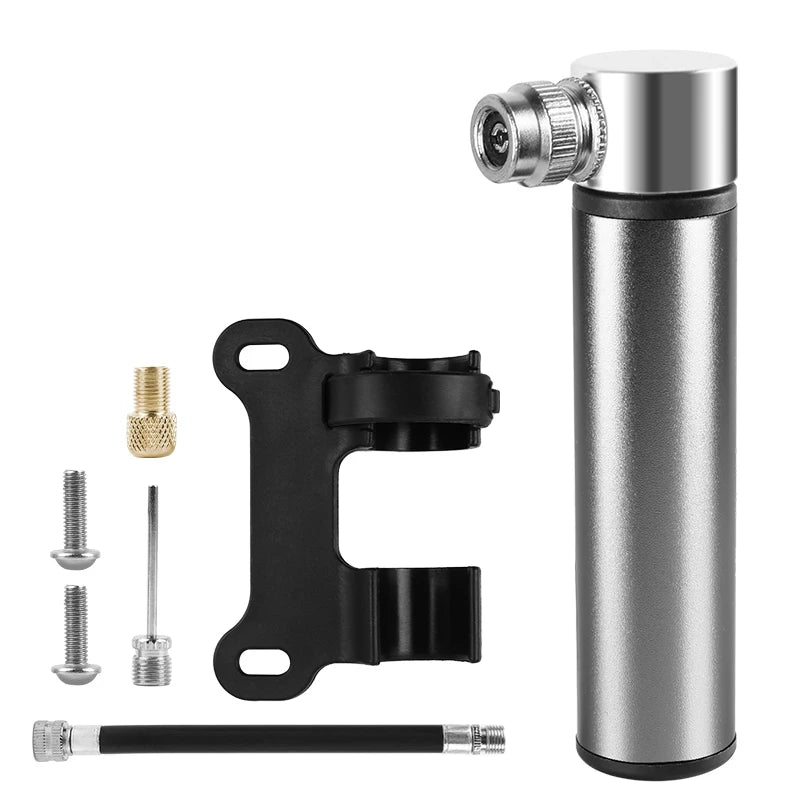 Kompakte Handluftpumpe Aluminium für Schrader - Presta Ventile Fahrrad
