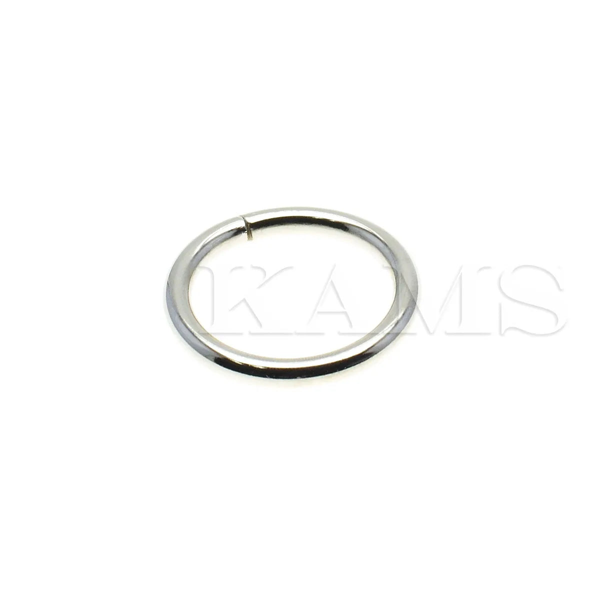 10 Metall O-Ringe vernickelt für Gürtel Taschen Ringe 12 bis 38 mm
