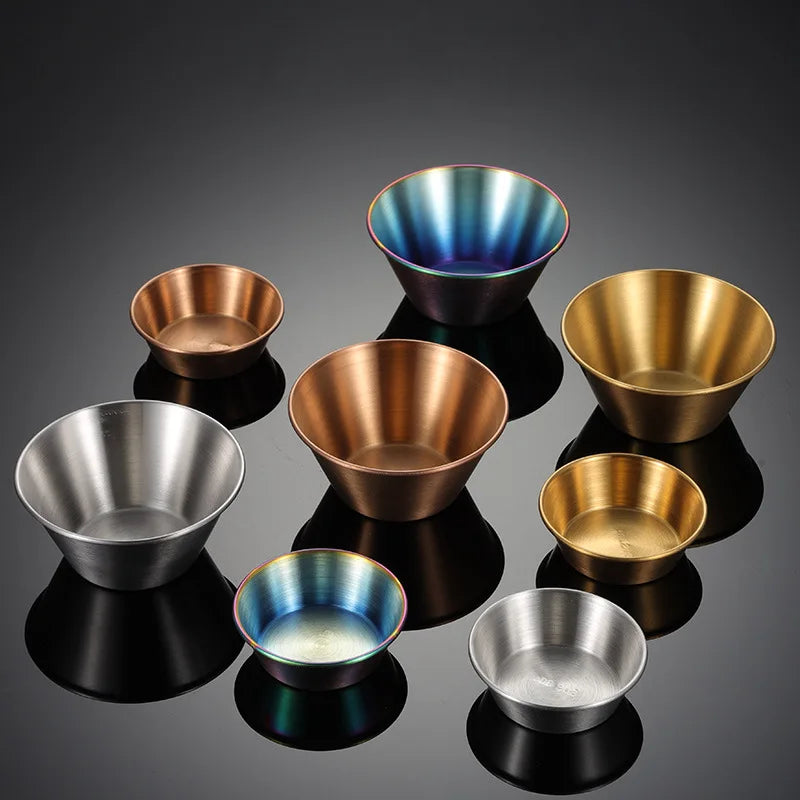 304 Edelstahl Gewürzschale - Runde Dip-Schüssel für Saucen-Yabubest - Home & More