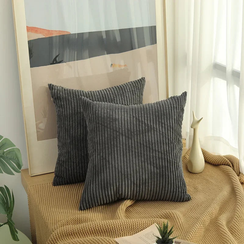 Cord Kissenbezug 40x40 45x45 50x50 cm weicher Plüsch Flanell Kissenbezug