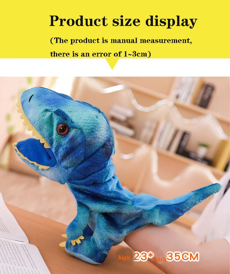 Niedliche Dinosaurier-Handpuppen mit bewegbarem Mund